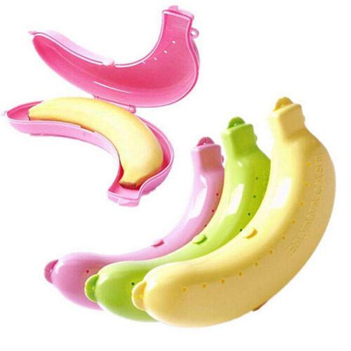 Banana Storage Box for Outdoor Travel Cute Banana Case Prote