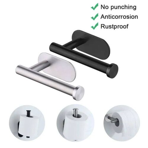No Punching Wall Mounted Toilet Paper Holder Rustproof Antic