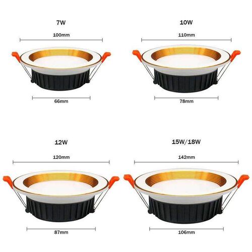 [DBF]Three Light Temperatures Changeable Ceiling Recessed L