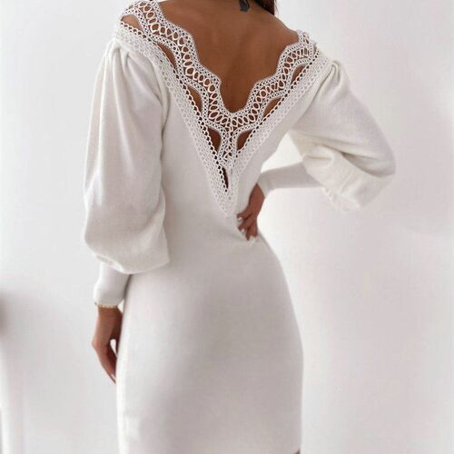 White Dress Winter Womens Clothing Party Dresses For Women