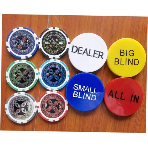 500 Chip Dice Style Poker Set Aluminum Case Taxas 筹码套装