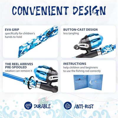 kids fishing rods  Portable Telescopic Lure Pole Combo Kit