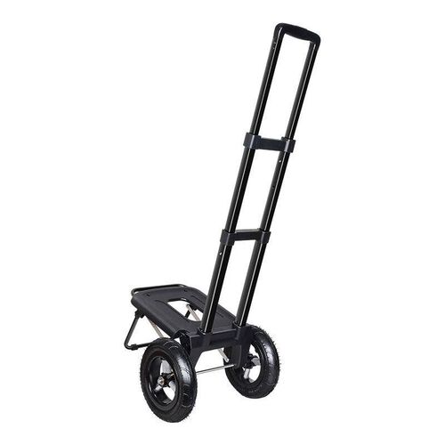 21cm Big Wheels Shopping Trolley Aluminum Alloy Pull Rod Fol