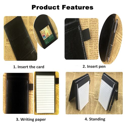 A7 Pu Leather Small Notebook Pocket Notepad Planner Memo