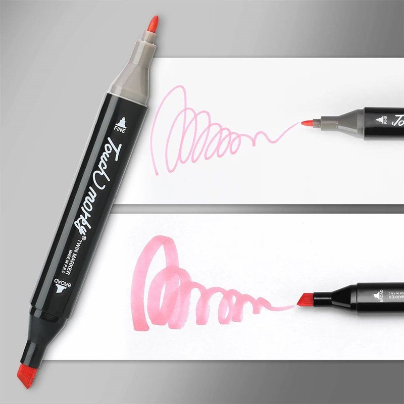 30/40/60/80 Colors Alcohol Felt Markers Pens Dual Tip Perman图片