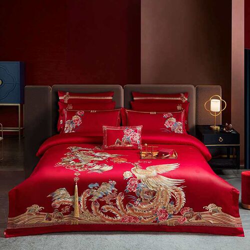 High-end 160 long staple cotton jacquard wedding embroidery
