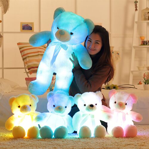 32-50cm Luminous Creative Light Up LED Teddy Bear Stuffed An
