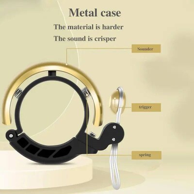 Concealed Bicycle Bell 80dB Loud and Clear Waterproof and ru