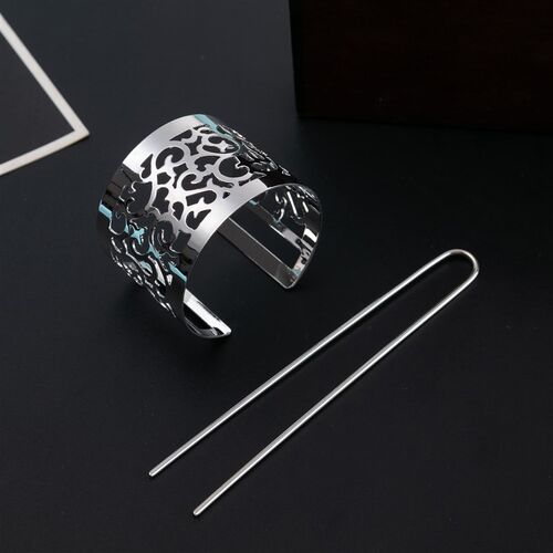 Hair s Feather Bun Cuff Leaf HairPin Set Women Unique Weddin