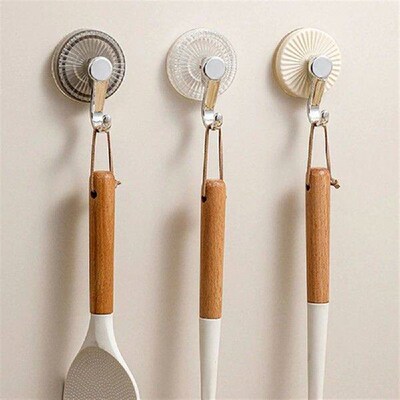 Bathroom Towel Suction Cup Hook Non-trace Removable Bath