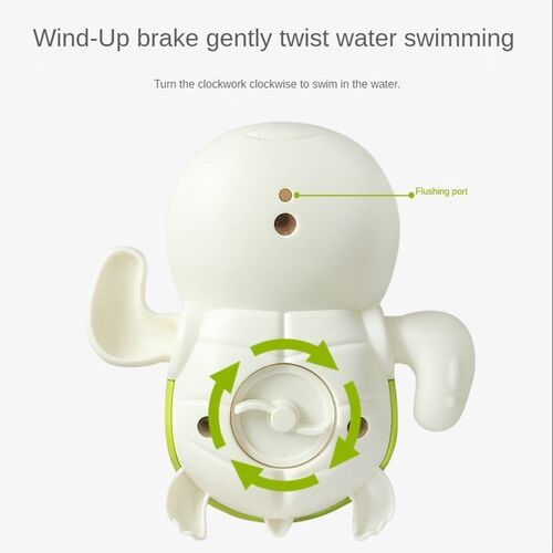 Bath Toys Baby Water Chain Clockwork Cute Cartoon Animal Tur