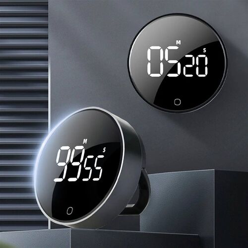 LED Digital Kitchen Timer USB Rechargeable Magnetic Baking C