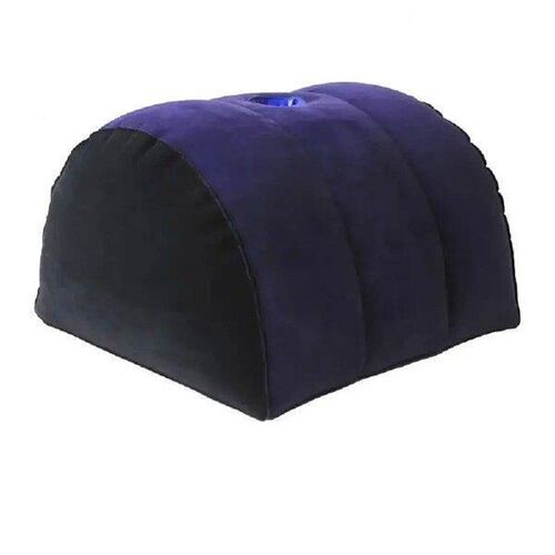 PVC Fing Silicone Pillow Blue+Black Triangle Cylinder