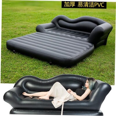 Inflatable sofa bed outdoor folding air cushion bed sofa