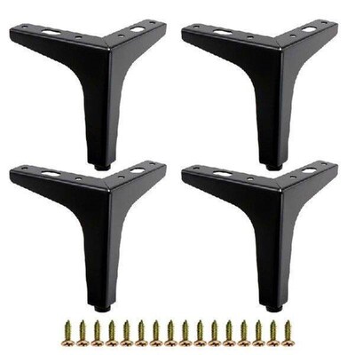 4 Pcs Table Feet Iron Furniture Legs Strong Load-bearing