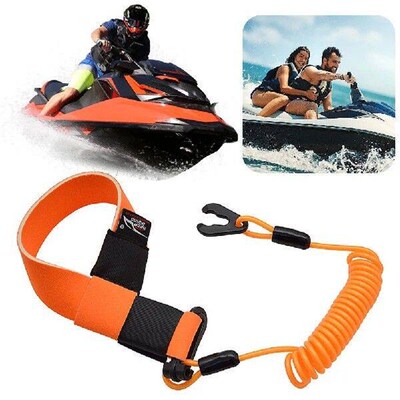 Boat Motor Safety Tether Lanyard with Buckle Emergency