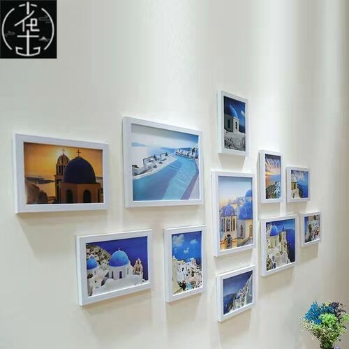 11pcs set wooden multi photo frame picture Wall decoration