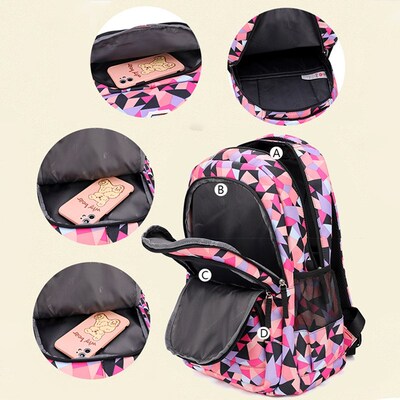 3 piece Set School Bags For Teenage Girls Waterproof School