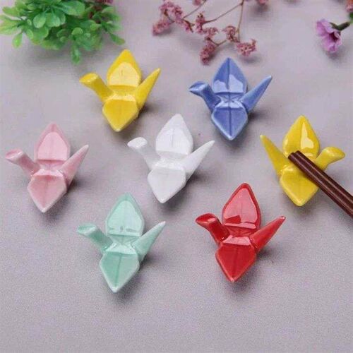 Ceramic paper crane Stick Rack Penholder Incense Burner Hold