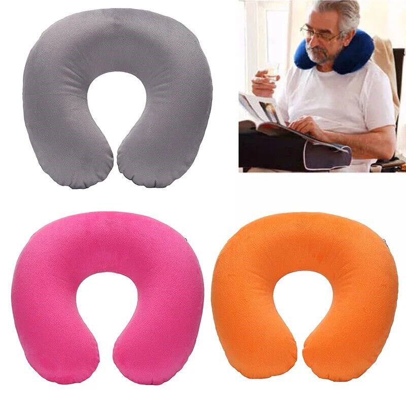 U-shaped Travel Pillow Car Air Flight Office Inflatable Neck图片