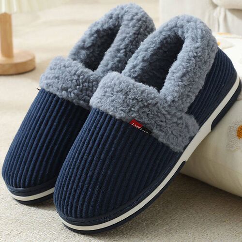 Thermal Pack Heel Cotton Slippers Mens Pack Heel Thick Bott