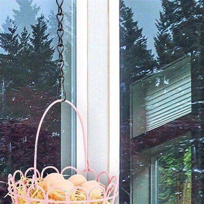 6 Pieces Black Chain Hangers for Planter Hook Chains