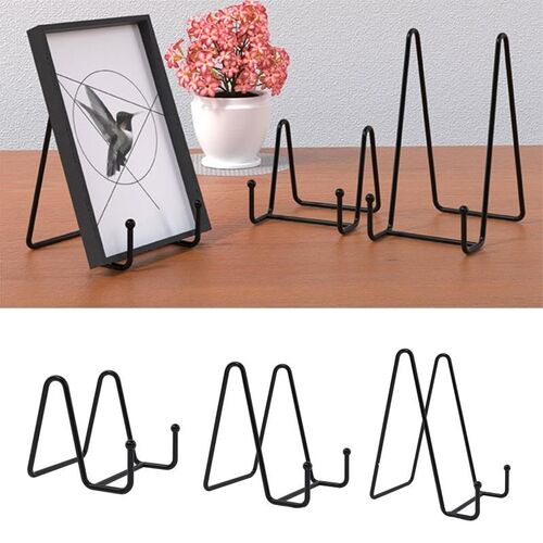Plate Display Stand Picture Easel Metal Plate Stands Holder.