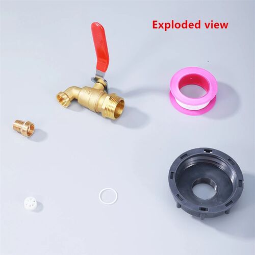 Durable IBC Tank Tap Adapter S60*6 Coarse Thread to 1/2 3/