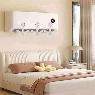 3Pcs Wall Mounted Conditioning Guide Fan Adjustable Anti