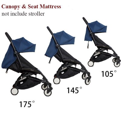 3pcs/set 175 Adjustable Canopy ver Seat Cushion Stroller A