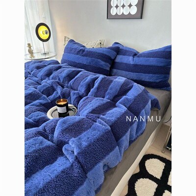 Winter cashmere bedding sets bedsheet quilt duvet comforter