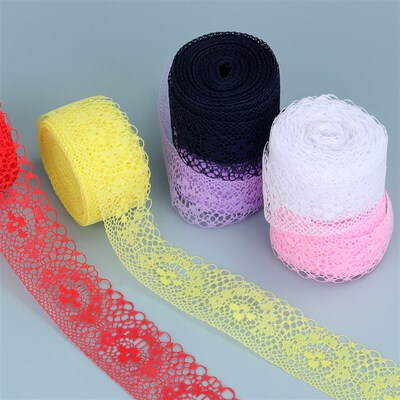 10yards Lace Ribbon Bilateral Handicrafts Embroidered Lace F