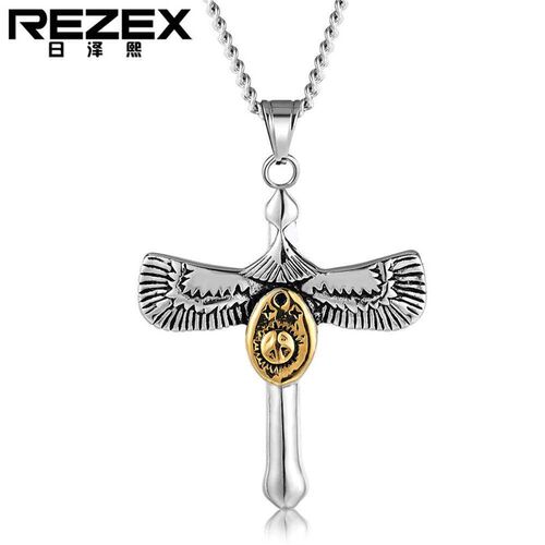 P0075-NK02 Gaoqiao Wulang Retro Feather Eagle Wings Mens an