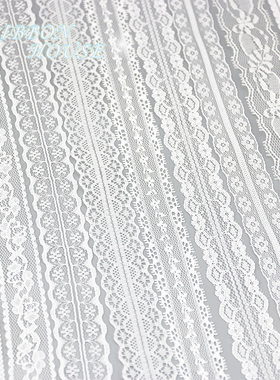 (5 yards/roll) white Lace fabric Webbing Decoration Lovely g