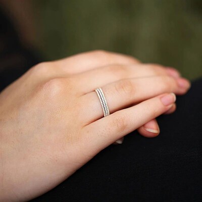 Tiny cate Micro Pave Zircon Rings For Women rendy Chic Cryst