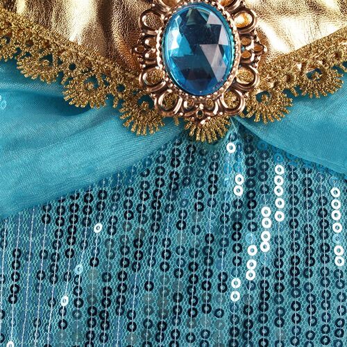 Girls Jasmine Costume Arabian Princess Dress Kids Birthday P