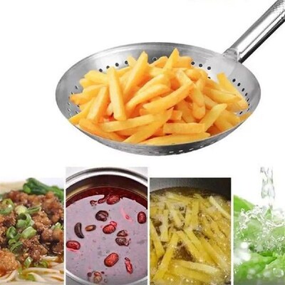 1pc ThickenedLarge Mesh Colander Spoon Oil Strainer Filter
