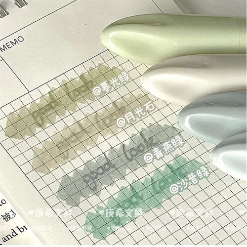 4Pcs/set Morandi Gradient Color Highlighter Ins Beautiful Ma
