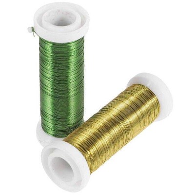 2 Rolls Flower Garland Arrangements DIY Stem Wires Crafting