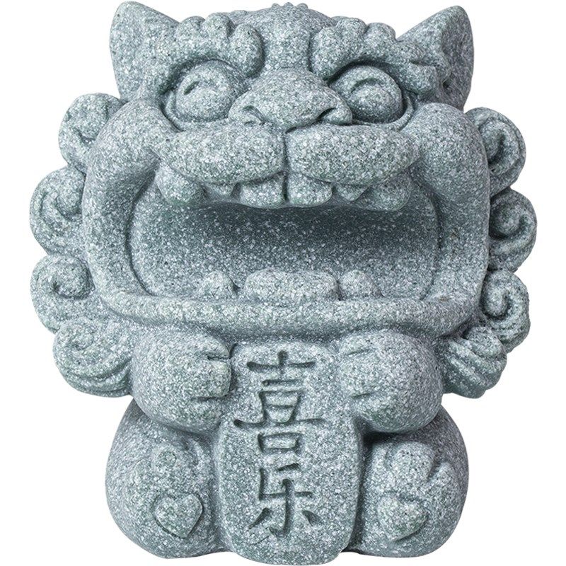 创意小狮子招财茶宠摆件可爱风狮爷笔搁笔架镇纸茶桌书房装饰礼品,家居饰品,装饰摆件,淘宝优惠券,粉丝福利购,淘宝优惠卷