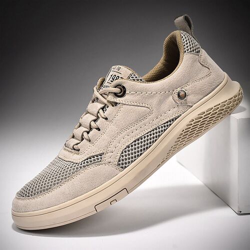 Summer Breathable Mens Casual Shoes Mesh Breathable Man Cas