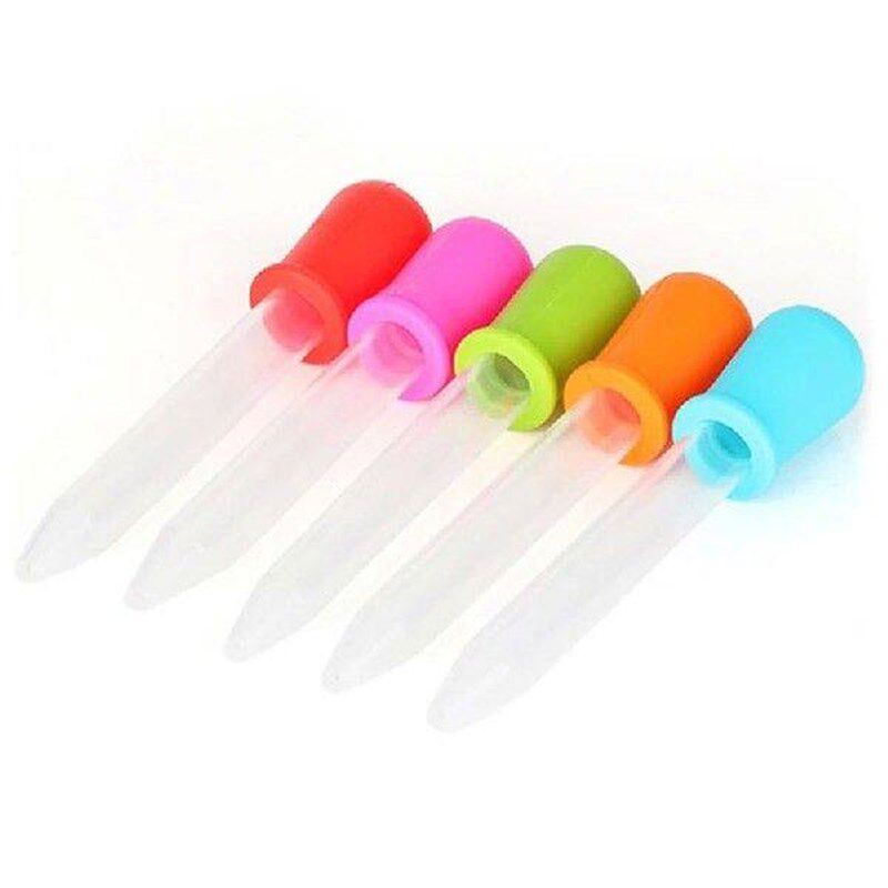 1pc 5ml Small Silicone Plastic Pipette Dropper Feeding - 实物图
