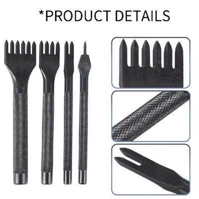 DIY Diamond Lacing Stitching Chisel Set Leather Craft Kits,