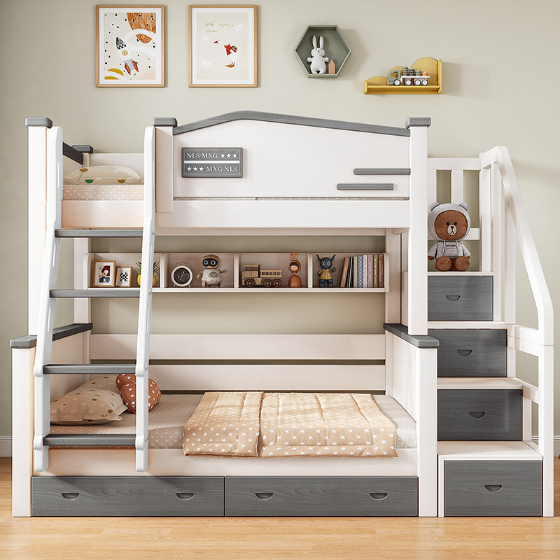 全实木上下床层床两层子母床大人高低床多功能儿童床上下铺木床,住宅家具,高低/子母床,淘宝优惠券,粉丝福利购,淘宝优惠卷