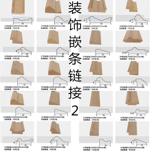 橱衣柜门套小压线内挂嵌条外框装饰扣线高密度板收边免漆吸塑造型