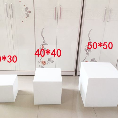 高档烤漆展示台地台橱窗展示台正方体长方体工艺品陈列架模特底座