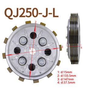 适用钱江凯威太子巡航者QJ250 J离合器小古总成圆孔小古压盘总