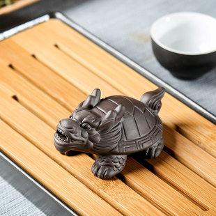 紫砂龙龟茶宠摆件精品 可养 招财迷你茶艺小摆件功夫茶具茶桌饰品