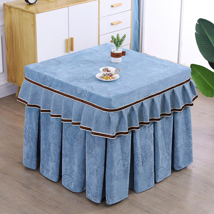 电炉罩套薄款烤火罩套正方形防尘麻将机罩套新款烤火被电暖炉罩套