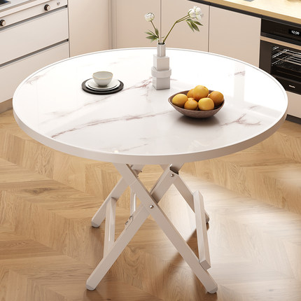 折叠书桌学生家用小桌子卧室小户型餐桌椅床边写字桌实木色阳台桌